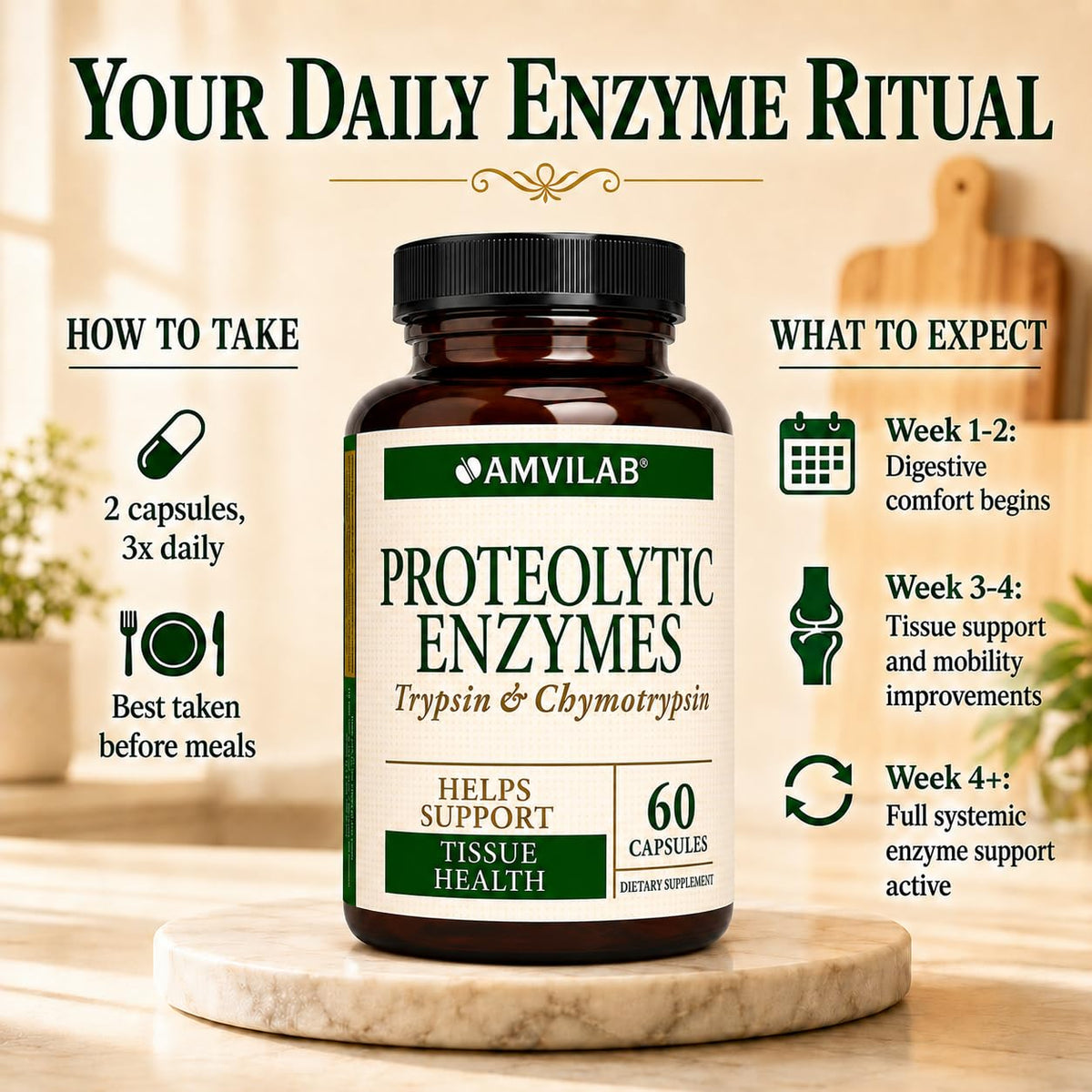 AMVILAB Complexe d'Enzymes Protéolytiques en usage quotidien