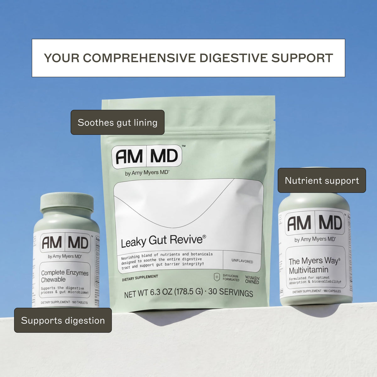 Amy Myers MD Multi-Enzymes 180 comprimés - avec d'autres compléments