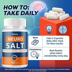 AMZEYE Neuro Salt 600 mg - capsules sur fond blanc