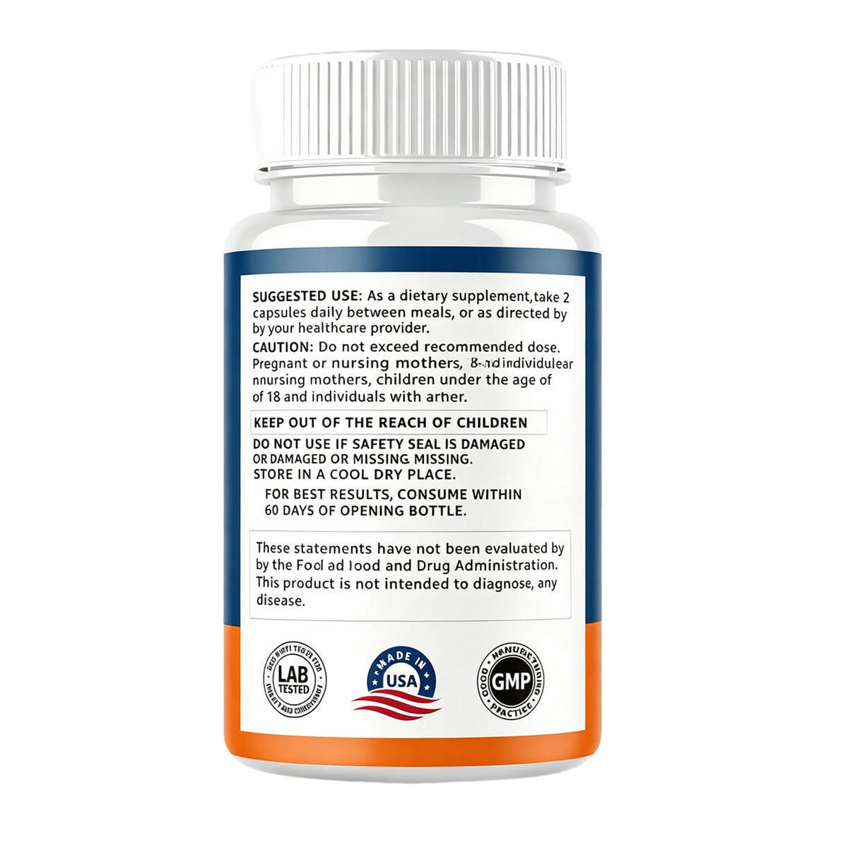 AMZEYE Neuro Salt 600 mg - flacon ouvert avec capsules visibles