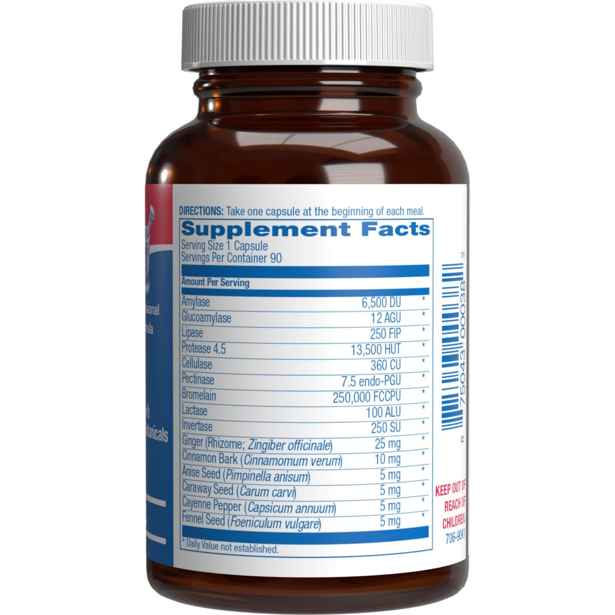 Anabolic Laboratories Complément Alimentaire Multi-Enzymes 90 Capsules sur une table