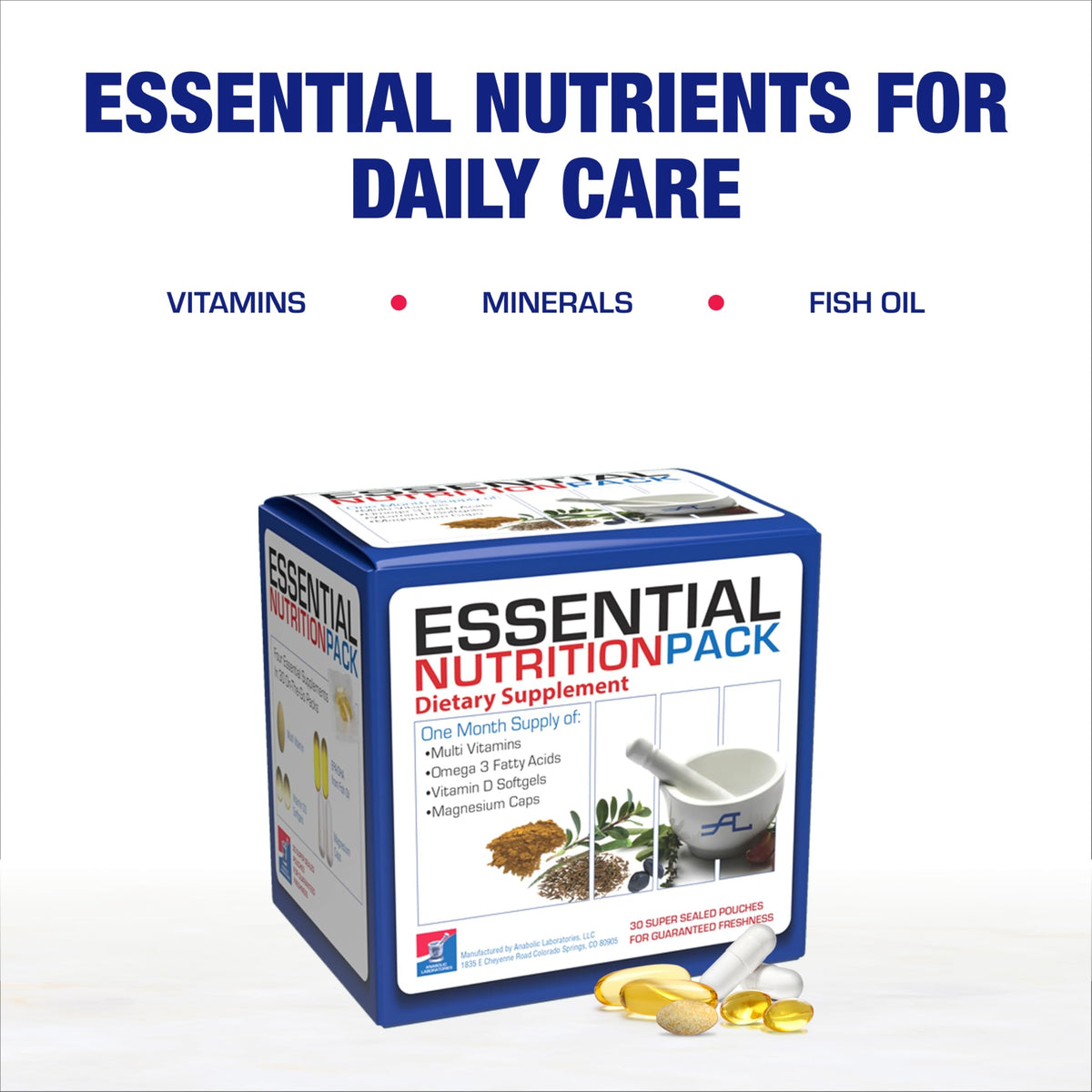 Anabolic Laboratories Compléments Alimentaires Multivitamines 50+ sur une table