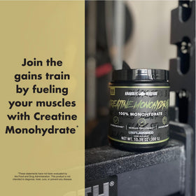 Anabolic Warfare Créatine Monohydrate 358g à côté d'autres suppléments