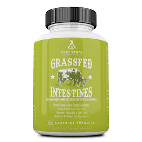 Ancestral Supplements Capsules d'Intestins de Bœuf 180 ct - vue avant