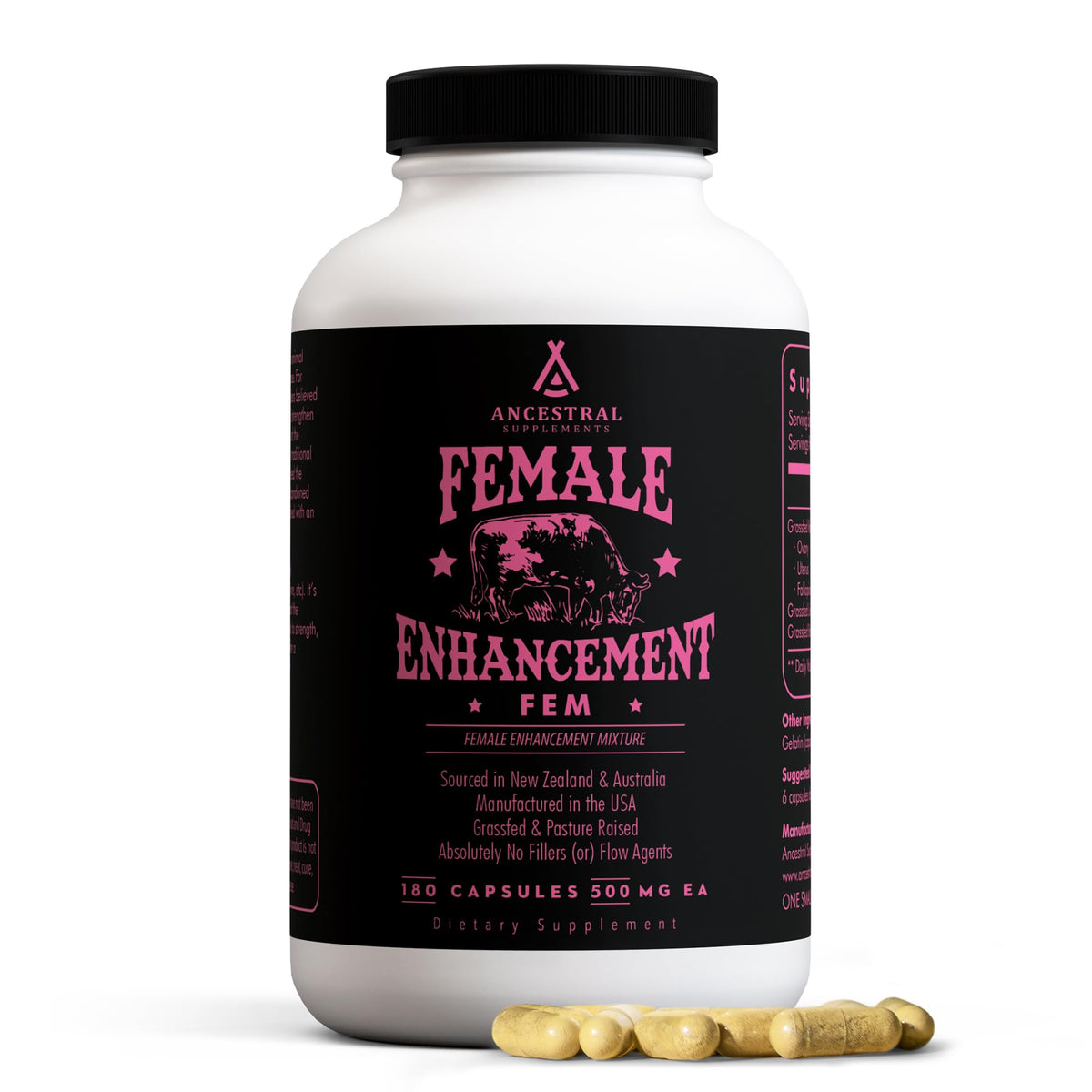 Ancestral Supplements Complément Alimentaire Foie Femme 180 gélules avant