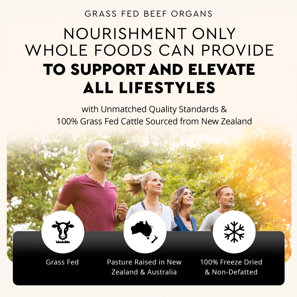 Ancestral Supplements Complément Alimentaire Organes de Boeuf 180 Capsules avec étiquette