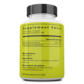 Ancestral Supplements Complément Alimentaire Pancréas Bovin 500mg - Capsules