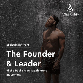 Ancestral Supplements Complément Alimentaire Poumon de Boeuf 180 Capsules - vue de côté