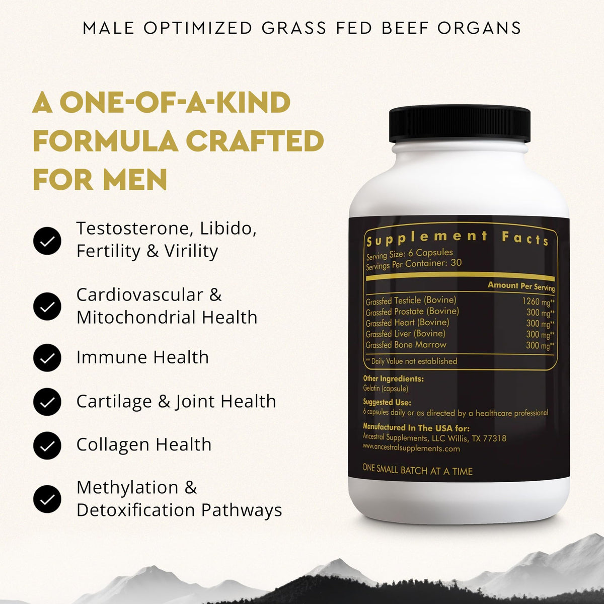 Ancestral Supplements Mofo Complément Alimentaire 180 Capsules emballage