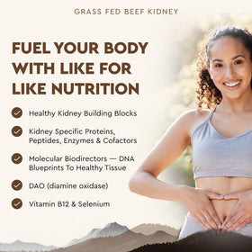 Ancestral Supplements Rein Boeuf 3000mg capsules sur une table