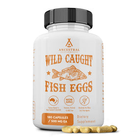 Ancestral Supplements Œufs de Poisson Sauvage 180 Ct, vue avant