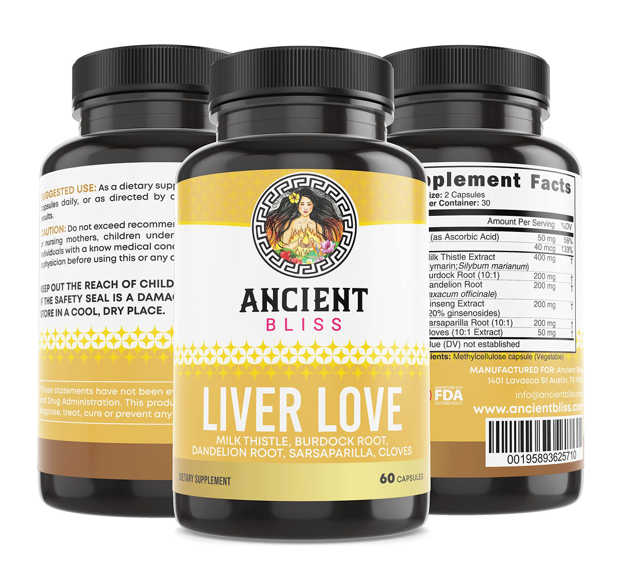 Ancient Bliss Chardon-Marie capsules en milieu naturel