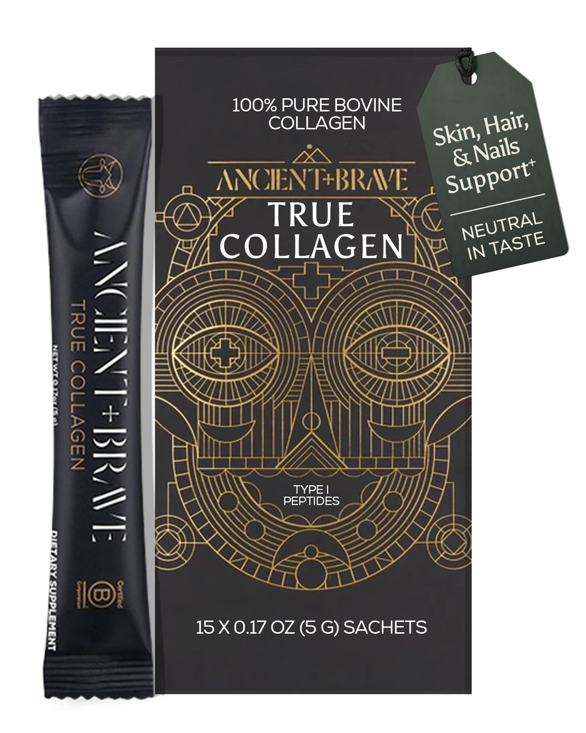 Ancient + Brave Poudre de Collagène Bovin sachets individuels