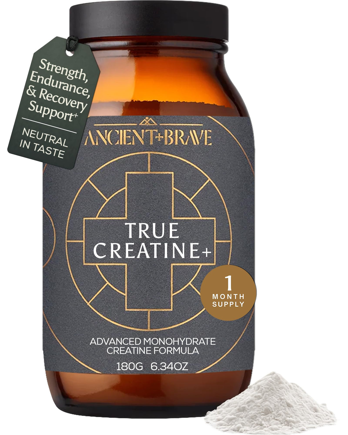 Ancient + Brave Poudre de Créatine 180g vue de face
