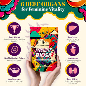 ANCIENT DIOSA Complément Alimentaire Foie de Boeuf 338mg - capsules en gros plan