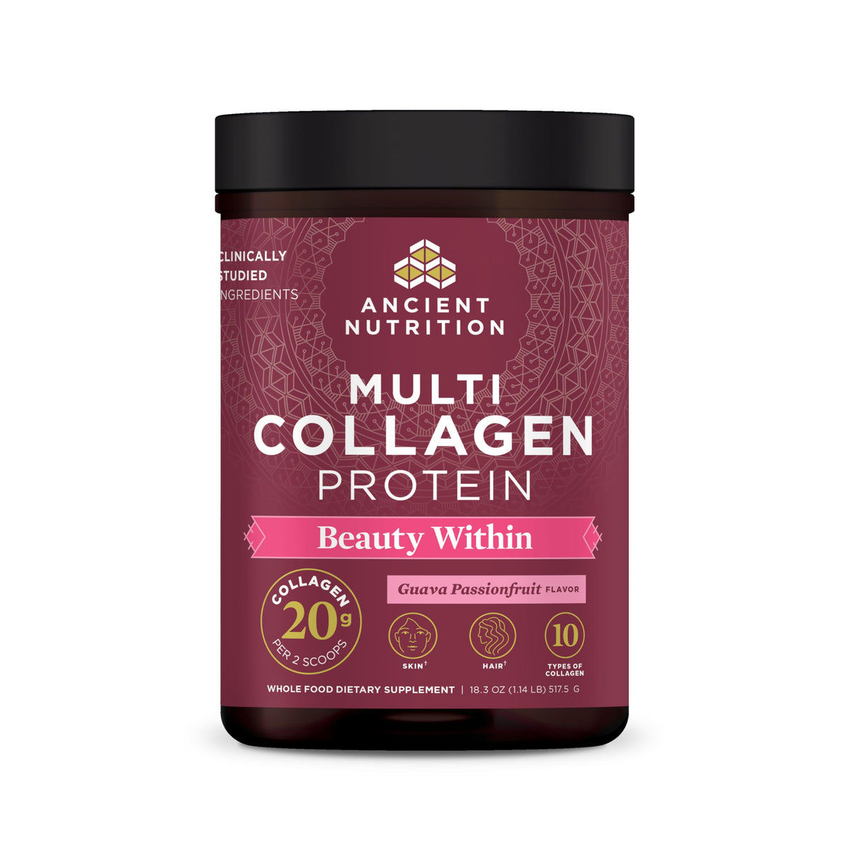 Ancient Nutrition Beauty Within 630g packaging front view
