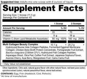 Ancient Nutrition Beauty Within 630g powder scoop