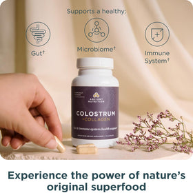 Ancient Nutrition Colostrum Bovin + Collagène capsules emballage
