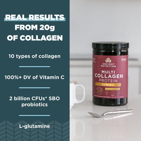 Ancient Nutrition Gut Restore Multi Collagen Protein 308g nutritional information