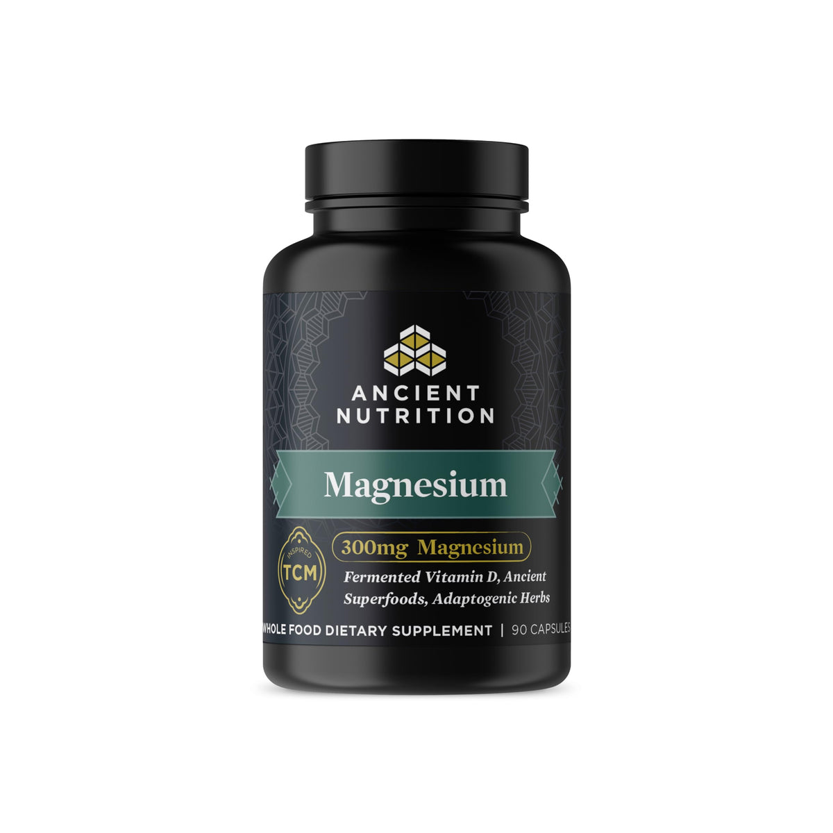 Ancient Nutrition Magnésium 300mg vue de face avec étiquette