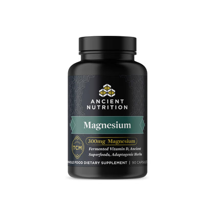 Ancient Nutrition Magnésium 300mg vue de face avec étiquette