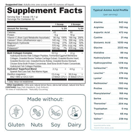 Ancient Nutrition Multi Collagen Advanced Hydrate 590g en gros plan sur le produit