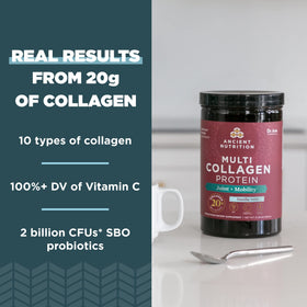 Ancient Nutrition Multi Collagen Peptides 281g - détails de l'emballage