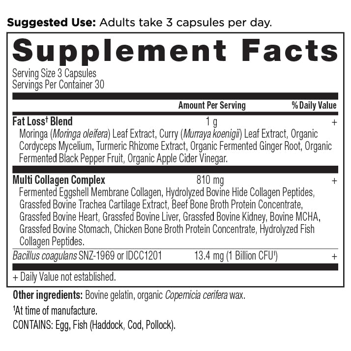 Ancient Nutrition Multi Collagène Avancé gélules avec une cuillère doseuse