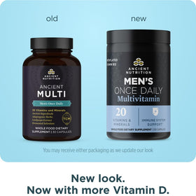 Ancient Nutrition Multivitamine Homme 30 capsules étiquette