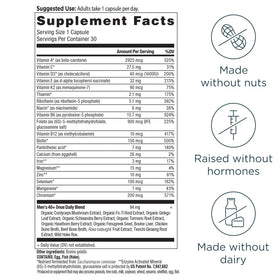 Ancient Nutrition Multivitamine Methylé pour Hommes 40+ capsules