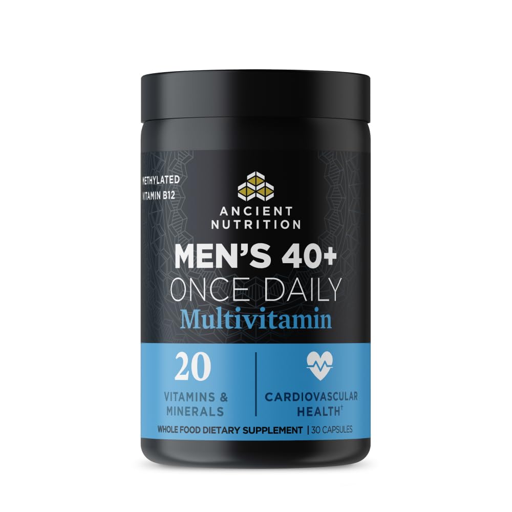 Ancient Nutrition Multivitamine Methylé pour Hommes 40+ vue avant
