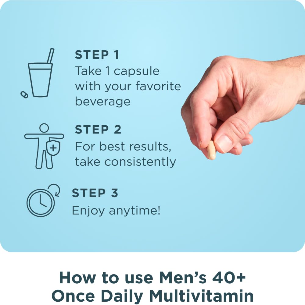 Ancient Nutrition Multivitamine Methylé pour Hommes 40+ vue de côté