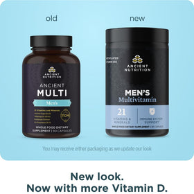 Ancient Nutrition Multivitamine Methylé pour Hommes - capsules dans le flacon