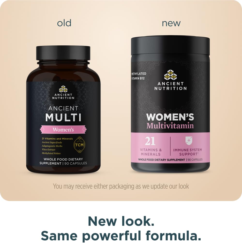 Ancient Nutrition Multivitamine Methylée pour Femmes 100g vue arrière