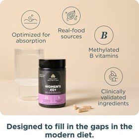 Ancient Nutrition Multivitamine Methylée pour Femmes 40+ emballage