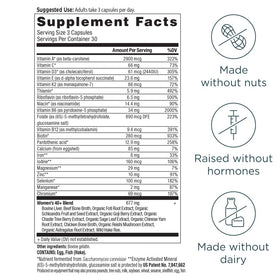 Ancient Nutrition Multivitamine Methylée pour Femmes 40+ ingrédients