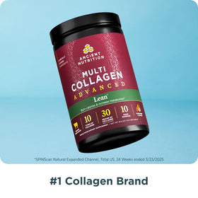 Ancient Nutrition Peptides de Collagène Hydrolysé Avancé 549g étiquette arrière