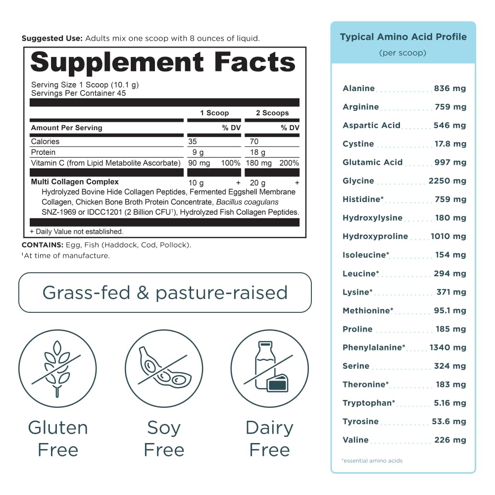 Ancient Nutrition Poudre de Collagène Hydrolysé 558g en utilisation
