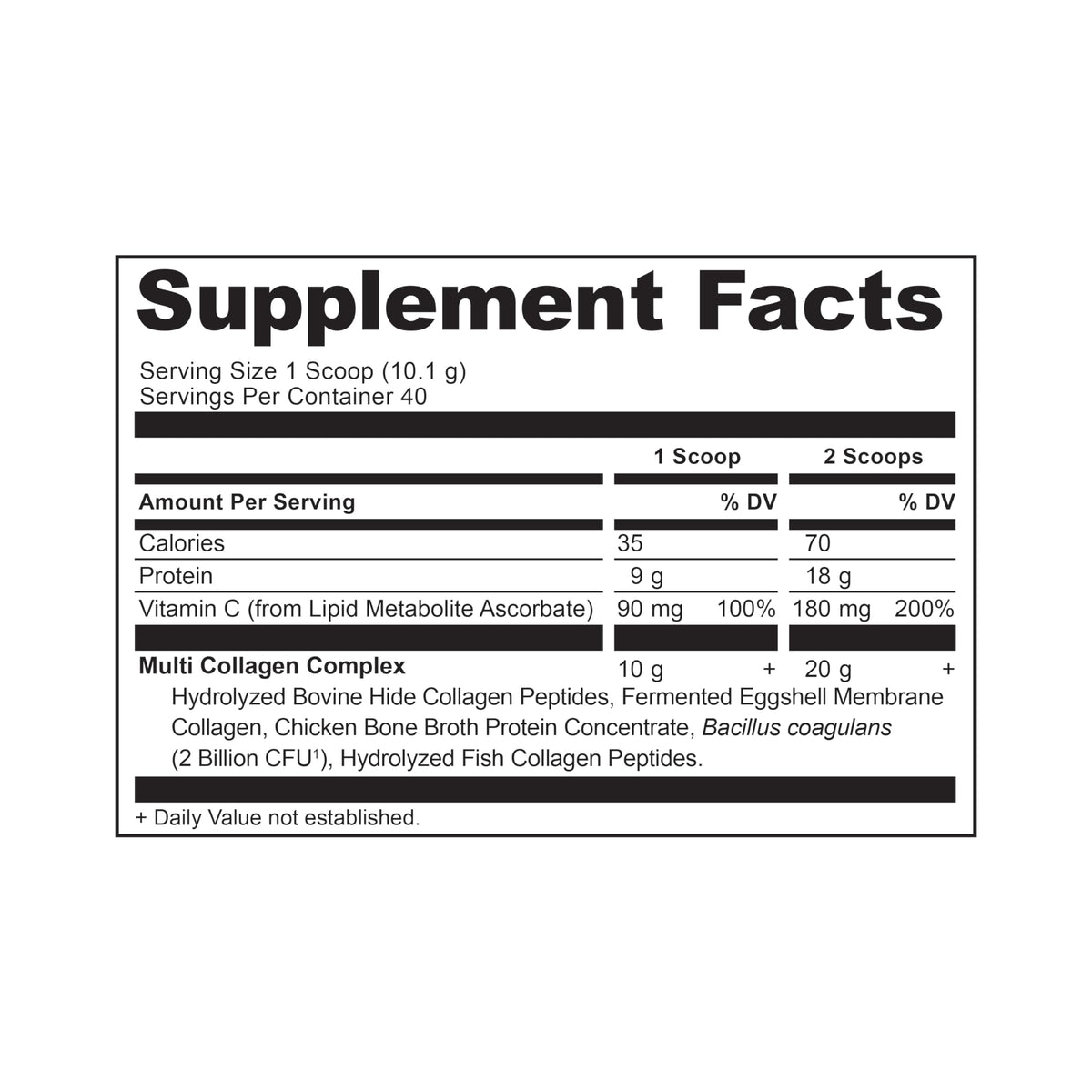 Ancient Nutrition Poudre de Collagène Multi Hydrolysé 499g vue de côté
