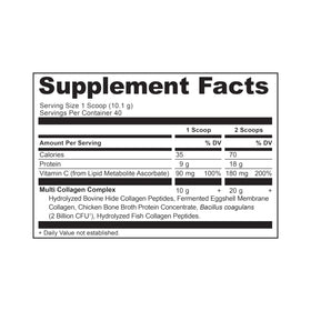 Ancient Nutrition Poudre de Collagène Multi Hydrolysé 499g vue de côté