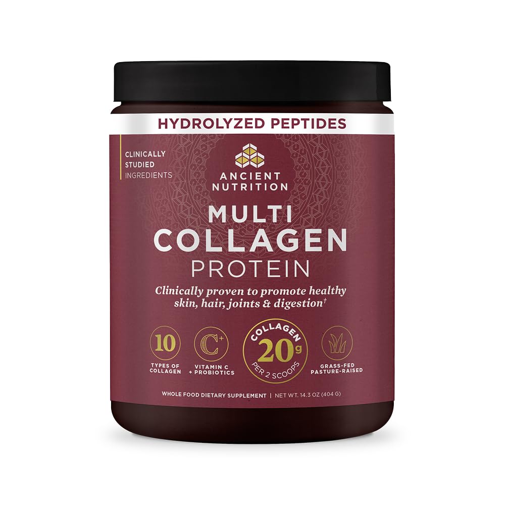 Ancient Nutrition Poudre de Collagène Multi Hydrolysé 499g vue de face