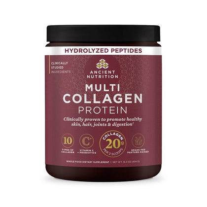 Ancient Nutrition Poudre de Collagène Multi Hydrolysé 499g vue de face