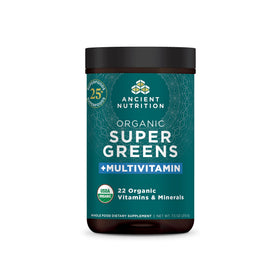 Ancient Nutrition Poudre Supergreens bio 308g vue de face