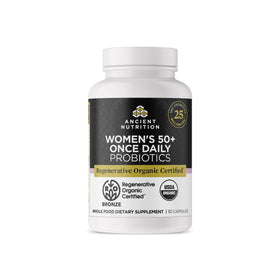 Ancient Nutrition Probiotiques Biologiques Certifiés 50+ 30 capsules vue avant