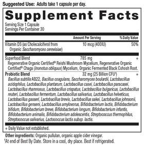 Ancient Nutrition Probiotiques Biologiques Certifiés 50+ emballage