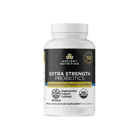 Ancient Nutrition Probiotiques Extra Forts 100g vue de face
