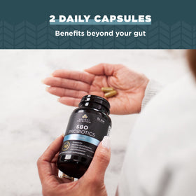 Ancient Nutrition SBO Probiotics capsules opened bottle