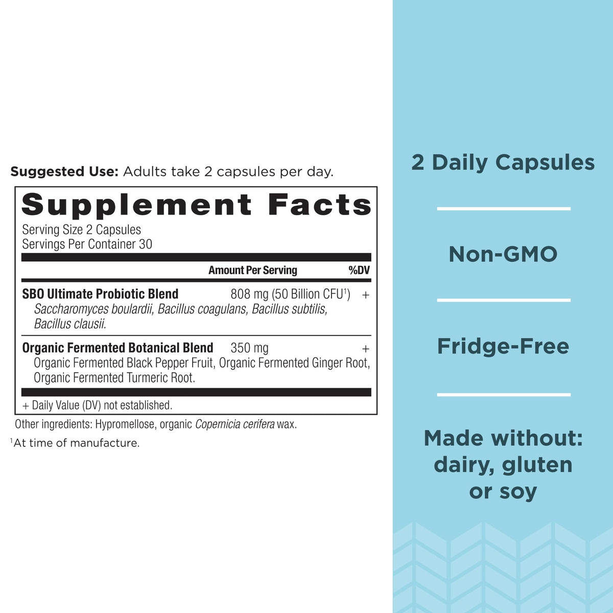 Ancient Nutrition SBO Probiotics capsules packaging