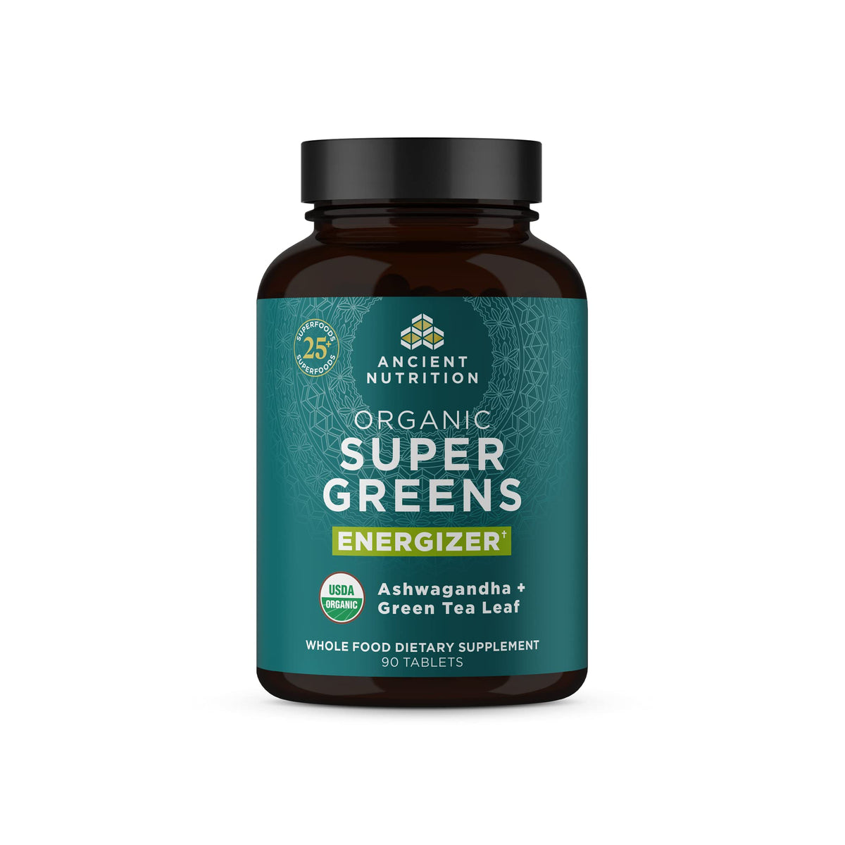 Ancient Nutrition Super Greens capsules vue avant