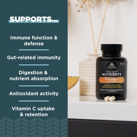 Ancient Nutrition Vitamine C 900mg + Probiotiques côté
